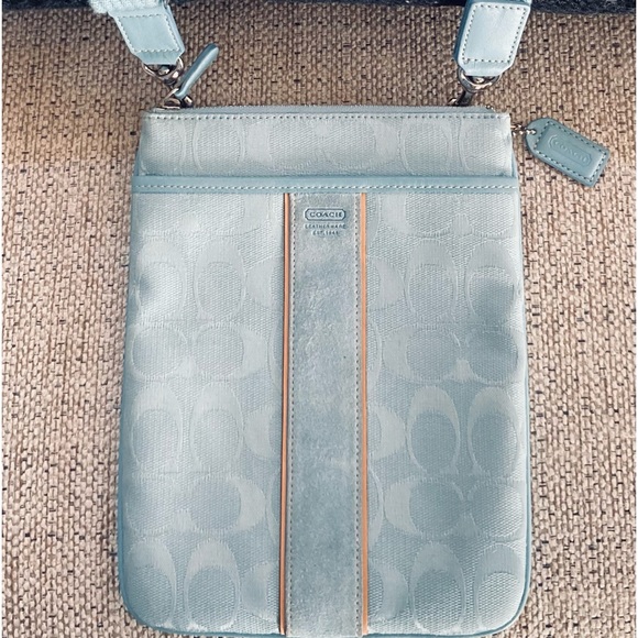 Coach Handbags - Baby Blue Coach Crossbody Brand New